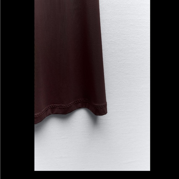 NWT ZARA LONG POLYAMIDE SKIRT - Picture 8 of 8